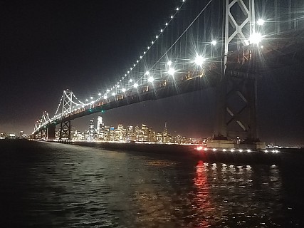 Under Oakland Bay Bridge
Photographer;&nbsp;Simon
2020-02-28&nbsp;19.08.02;&nbsp;Metadata time: '2020 Feb 28 19:08'
Original size:&nbsp;2,080 x 1,560; 1,004 kB
Filename: 2020-02-28 19.08.02 LG6 Simon - under Oakland Bay Bridge.jpeg