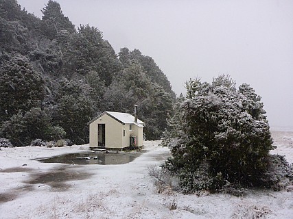 Snowing at Mistake Flats Hut
Photographer;&nbsp;Simon
2020-09-01&nbsp;07.39.24;&nbsp;Metadata time: '2020 Sept 01 07:39'
Original size:&nbsp;4,608 x 3,456; 6,471 kB
Filename: 2020-09-01 07.39.24 P1030434 Simon - snowing at Mistake Flats Hut.jpeg