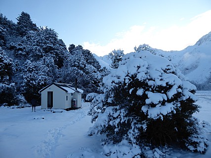 Mistake Flats Hut in the snow
Photographer;&nbsp;Brian
2020-09-02&nbsp;08.07.10;&nbsp;Metadata time: '2020 Sept 02 08:07'
Original size:&nbsp;4,000 x 3,000; 4,860 kB
Filename: 2020-09-02 08.07.10 P1020298 Brian - Mistake Flats Hut in the snow.jpeg