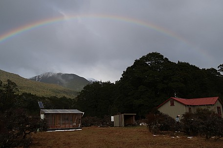 Rainbow over the Hurunui Valley from Hurunui  3 Hut
Photo: Brian
2022-08-03 09.12.10; '2022 Aug 03 09:12'
Original size: 5,472 x 3,648; 5,520 kB