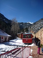 Cog traing arriving at station
Photographer;&nbsp;Simon
2014-02-08&nbsp;11.37.02;&nbsp;Metadata time: '2014 Feb 08 11:37'
Original size:&nbsp;3,000 x 4,000; 5,391 kB
Filename: 2014-02-08 11.37.02 P1000431 Simon - Cog traing arriving at station.jpeg