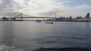 Tokyo - from ferry to Odaiba - Metropolitan Expressway Bayshore bridge
Photographer;&nbsp;Jim
2015-02-07&nbsp;10.53.35;&nbsp;Metadata time: '2015 Feb 07 10:53'
Original size:&nbsp;5,312 x 2,988; 5,365 kB
Filename: 2015-02-07 10.53.35 Jim - Tokyo - from ferry to Odaiba - Metropolitan Expressway Bayshore bridge.jpeg