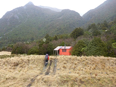 Brian arriving at St Winifreds Hut
Photographer;&nbsp;Simon
2020-08-31&nbsp;13.15.50;&nbsp;Metadata time: '2020 Aug 31 13:15'
Original size:&nbsp;4,608 x 3,456; 6,384 kB
Filename: 2020-08-31 13.15.50 P1030423 Simon - Brian arriving at St Winifreds Hut.jpeg