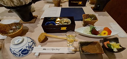 Ski Giant, Hasuike, Sun Valley, Maruike, Hoppo Bunadaira, Nishidateyama
Dinner at Hotel Alpenburg
Photographer;&nbsp;Adrian
2024-03-07&nbsp;18.05.47;&nbsp;Metadata time: '2024 Mar 07 18:05'
Original size:&nbsp;3,864 x 1,816; 2,018 kB;&nbsp;cr
Filename: 2024-03-07 18.05.47 S20+ Adrian - Dinner at Hotel Alpenburg_cr.jpg