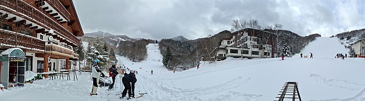 Nishidateyama, Takamagahara, Tanneno Mori Okojo, Ichinose skiing
Jim, Adrian, and Kevin outside the Alpenburg
Photographer;&nbsp;Simon
2024-03-09&nbsp;09.07.22;&nbsp;Metadata time: '2024 Mar 09 09:07'
Original size:&nbsp;24,682 x 6,882; 15,607 kB;&nbsp;stitch
Filename: 2024-03-09 09.07.22 S20+ Simon - Jim, Adrian, and Kevin outside the Alpenburg_stitch.jpg
