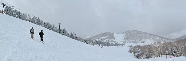 Nishidateyama, Takamagahara, Tanneno Mori Okojo, Ichinose skiing
Jim and Kevin on Takamagahara
Photographer;&nbsp;Simon
2024-03-09&nbsp;10.35.38;&nbsp;Metadata time: '2024 Mar 09 10:35'
Original size:&nbsp;17,210 x 5,690; 4,783 kB;&nbsp;stitch
Filename: 2024-03-09 10.35.38 S20+ Simon - Jim and Kevin on Takamagahara_stitch.jpg