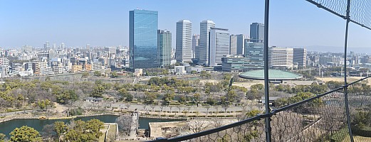Kuromon market, Ōsaka Castle, Sumo Wrestling and Edion Arean\, Dōtonburi
View from Ōsaka Castle
Photographer;&nbsp;Adrian
2024-03-15&nbsp;11.17.39;&nbsp;Metadata time: '2024 Mar 15 11:17'
Original size:&nbsp;12,798 x 4,912; 8,841 kB;&nbsp;stitch
Filename: 2024-03-15 11.17.39 S20+ Adrian - view from Ōsaka Castle_stitch.jpg