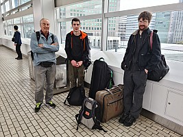 Shinkansen Ōsaka, Tōkyō, to Narita
Jim, Adrian, and Kevin at Shin Ōsaka
Photographer;&nbsp;Simon
2024-03-17&nbsp;09.53.03;&nbsp;Metadata time: '2024 Mar 17 09:53'
Original size:&nbsp;9,248 x 6,936; 13,410 kB
Filename: 2024-03-17 09.53.03 S20+ Simon - Jim, Adrian, and Kevin at Shin Ōsaka.jpeg
