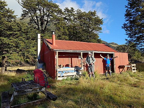 Bruce and Brian departing Manuels Hut
Photographer;&nbsp;Simon
2026-03-03&nbsp;08.47.51828;&nbsp;Metadata time: '2026 Mar 03 08:47'
Original size:&nbsp;3,661 x 2,746; 5,066 kB;&nbsp;str
Filename: 2026-03-03 08.47.51828 Xpr1VII Simon - Bruce and Brian departing Manuels Hut_str.jpeg
