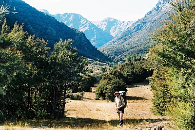 Heading up Gordon Stream