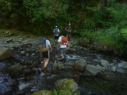 Crossing Makiekie creek
Photographer;&nbsp;Simon
2013-01-26&nbsp;10.26.50;&nbsp;Metadata time: '2013 Jan 26 10:26'
Original size:&nbsp;4,000 x 3,000; 5,945 kB
Filename: 2013-01-26 10.26.50 P1040640 Simon - crossing Makiekie creek.jpeg