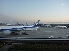 View of planes on Narita apron
Photographer;&nbsp;Simon
2015-02-20&nbsp;17.25.54;&nbsp;Metadata time: '2015 Feb 20 17:25'
Original size:&nbsp;4,000 x 3,000; 3,875 kB
Filename: 2015-02-20 17.25.54 P1010798 Simon - view of planes on Narita apron.jpeg
