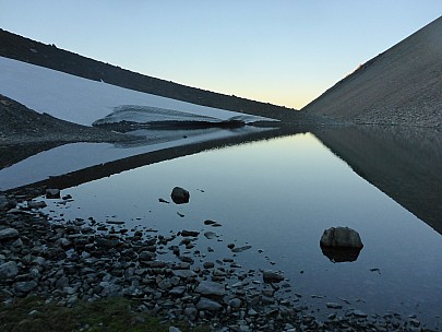 Lower Maitland tarn at dusk
Photographer;&nbsp;Simon
2016-01-04&nbsp;21.06.15;&nbsp;Metadata time: '2016 Jan 04 21:06'
Original size:&nbsp;4,608 x 3,456; 5,351 kB
Filename: 2016-01-04 21.06.15 P1000315 Simon - lower Maitland tarn at dusk.jpeg