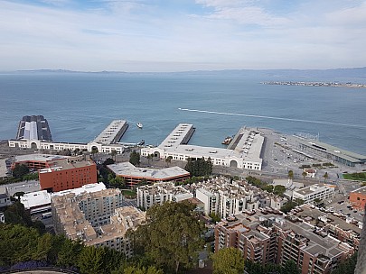 Piers  27-35 from Coit Tower
Photographer;&nbsp;Jim
2020-02-28&nbsp;15.57.04;&nbsp;Metadata time: '2020 Feb 28 15:57'
Original size:&nbsp;4,032 x 3,024; 4,364 kB
Filename: 2020-02-28 15.57.04 GS8 Jim - Piers 27-35 from Coit Tower.jpeg