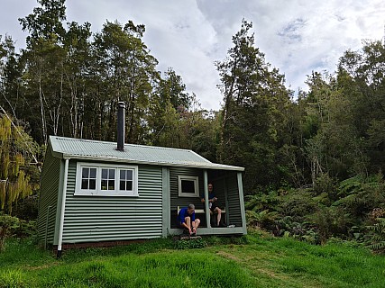 Philip and Brian at Blue River hut
Photographer;&nbsp;Simon
2023-04-17&nbsp;14.59.36;&nbsp;Metadata time: '2023 Apr 17 14:59'
Original size:&nbsp;8,481 x 6,361; 20,371 kB;&nbsp;str
Filename: 2023-04-17 14.59.36 S20+ Simon - Philip and Brian at Blue River hut_str.jpeg