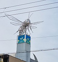 Ōsaka markets, visit to Nara
Insect sculpture on Ikeda building
Photo: Jim
2024-03-14 09.06.01; '2024 Mar 14 09:06'
Original size: 1,886 x 2,014; 1,094 kB; cr
2024-03-14 09.06.01 S21FE+ Jim - Insect sculpture on Ikeda building_cr.jpg