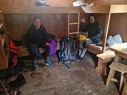 Philip and Brian in Otamatapaio Hut
Photo: Simon
2024-10-03 07.45.29; '2024 Oct 03 07:45'
Original size: 9,248 x 6,936; 9,968 kB
2024-10-03 07.45.29 S20+ Simon - Philip and Brian in Otamatapaio Hut.jpeg