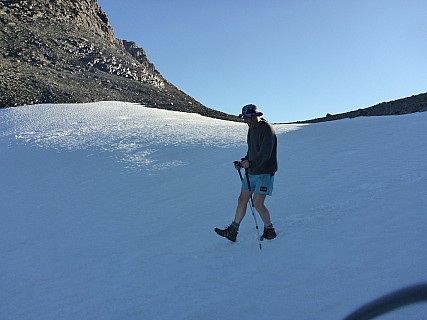 2016-01-04 19.31.36 P1000314 Simon - Philip starting down Watson Saddle snow slope.jpeg: 4608x3456, 6048k (2016 Jan 04 19:31)