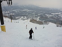 Skiing Hirafu