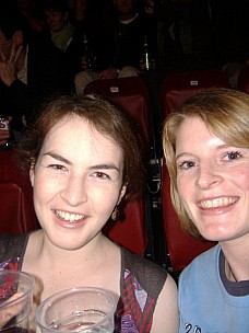 Holly and Cath at Crowded House