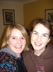 Holly and Cath before Crowded House