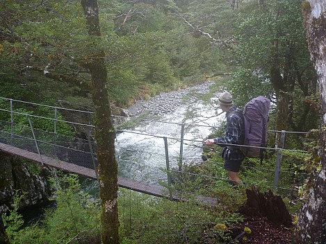 Brian on bridge across Nina
Photographer;&nbsp;Simon
2013-04-26&nbsp;09.56.12;&nbsp;Metadata time: '2013 Apr 26 09:56'
Original size:&nbsp;4,000 x 3,000; 7,080 kB
Filename: 2013-04-26 09.56.12 P1050081 Simon - Brian on bridge across Nina.jpeg