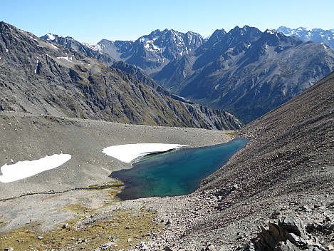 2016-01-05 09.57.35 P1000120 Brian - last view of tarns and South Branch Temple Stream.jpeg: 4000x3000, 4543k (2016 Jan 05 09:57)