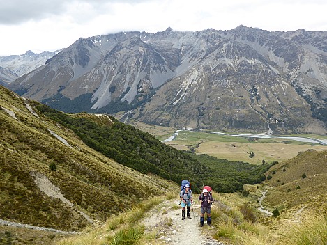 2016-01-07 15.15.08 P1000140 Brian - view back from the top of the Dingleburn route.jpeg: 4000x3000, 5005k (2016 Jan 07 15:15)
