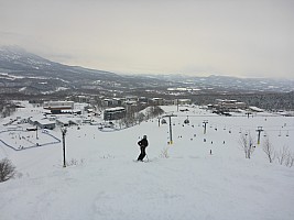 Skiing Hirafu