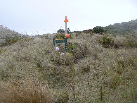 2019-11-10 09.34.47 P1000713 Jim - Doughboy Hut track sign.jpeg: 4320x3240, 4734k (2019 Nov 10 09:34)