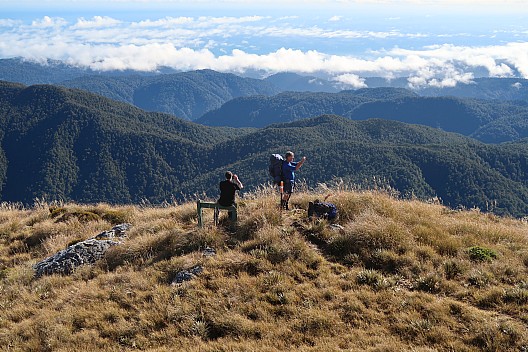 Simon and Philip at the track sign on the Mataketake tops
Photographer;&nbsp;Brian
2023-04-19&nbsp;10.47.09;&nbsp;Metadata time: '2023 Apr 19 10:47'
Original size:&nbsp;5,472 x 3,648; 11,364 kB
Filename: 2023-04-19 10.47.09 IMG_0825 Brian - Simon and Philip at the track sign on the Mataketake tops.jpeg