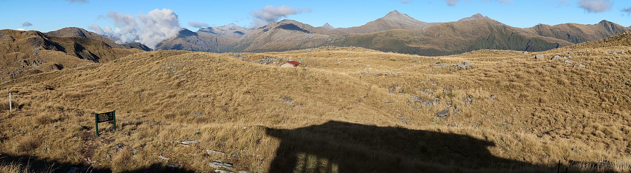 View north along Mataketake tops
Photographer;&nbsp;Brian
2023-04-19&nbsp;16.26.38;&nbsp;Metadata time: '2023 Apr 19 16:26'
Original size:&nbsp;12,665 x 3,475; 19,194 kB;&nbsp;stitch
Filename: 2023-04-19 16.26.38 IMG_0842 Brian - view north along Mataketake tops_stitch.jpg