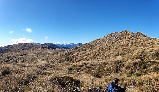 View north along Mataketake range Simon on  1292
Photo: Philip
2023-04-19 11.28.06; '2023 Apr 19 11:28'
Original size: 9,589 x 5,575; 12,817 kB; stitch
2023-04-19 11.28.06 Philip - view north along Mataketake range Simon on 1292_stitch.jpg