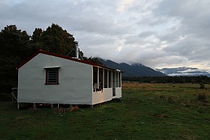 Mataketake Hut to Blue River Hut via tops, drive to Waita River at the south end of Haast-Paringa Cattle Track, tramp to Coppermine Creek Hut Mataketake Hut to Blue River Hut via tops, drive to Waita River at the south end of Haast-Paringa Cattle Track, tramp to Coppermine Creek Hut