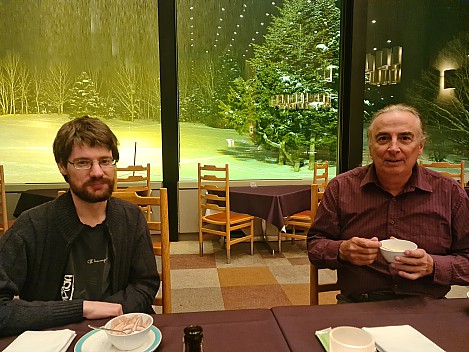 Kevin and Jim at dinner
Photographer;&nbsp;Adrian
2024-03-01&nbsp;20.11.06;&nbsp;Metadata time: '2024 Mar 02 00:11'
Original size:&nbsp;9,248 x 6,936; 9,377 kB
Filename: 2024-03-01 20.11.06 S20+ Adrian - Kevin and Jim at dinner.jpeg