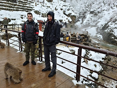 Adrian and Kevin in front of the Snow Monkey Onsen
Photo: Simon
2024-03-06 13.05.05; '2024 Mar 06 17:05'
Original size: 9,248 x 6,936; 17,252 kB
2024-03-06 13.05.05 S20+ Simon - Adrian and Kevin in front of the Snow Monkey Onsen.jpeg