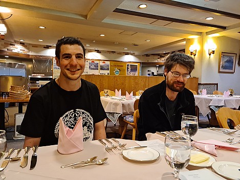 Adrian and Kevin at dinner at the Alpenburg
Photo: Simon
2024-03-06 17.59.21; '2024 Mar 06 21:59'
Original size: 9,248 x 6,936; 8,080 kB
2024-03-06 17.59.21 S20+ Simon - Adrian and Kevin at dinner at the Alpenburg.jpeg