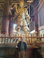Ōsaka markets, visit to Nara
Simon in front of Tamonten, a guardian of Buddhist teachings
Photographer;&nbsp;Adrian
2024-03-14&nbsp;16.10.26;&nbsp;Metadata time: '2024 Mar 14 16:10'
Original size:&nbsp;3,024 x 4,032; 2,720 kB
Filename: 2024-03-14 16.10.26 S20+ Adrian - Simon in front of Tamonten, a guardian of Buddhist teachings.jpeg
