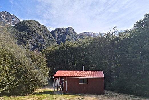 Brian arriving at Huxley Forks Hut
Photographer;&nbsp;Simon
2024-09-29&nbsp;15.05.50;&nbsp;Metadata time: '2024 Sept 29 15:05'
Original size:&nbsp;9,248 x 6,222; 17,058 kB;&nbsp;cr
Filename: 2024-09-29 15.05.50 S20+ Simon - Brian arriving at Huxley Forks Hut_cr.jpg