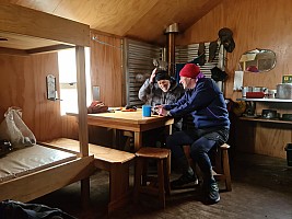 Brian and Philip in Otamatapaio Hut
Photo: Simon
2024-10-02 17.26.42; '2024 Oct 02 17:26'
Original size: 9,248 x 6,936; 7,794 kB
2024-10-02 17.26.42 S20+ Simon - Brian and Philip in Otamatapaio Hut.jpeg