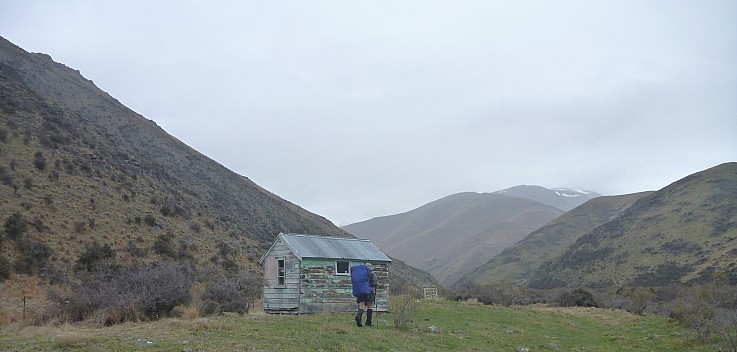 Simon approaching Otamatapaio Station Hut
Photo: Philip
2024-10-02 14.39.19; '2024 Oct 02 14:39'
Original size: 4,320 x 2,063; 2,521 kB; cr
2024-10-02 14.39.19 P1070635 Philip - Simon approaching Otamatapaio Station Hut_cr.jpg