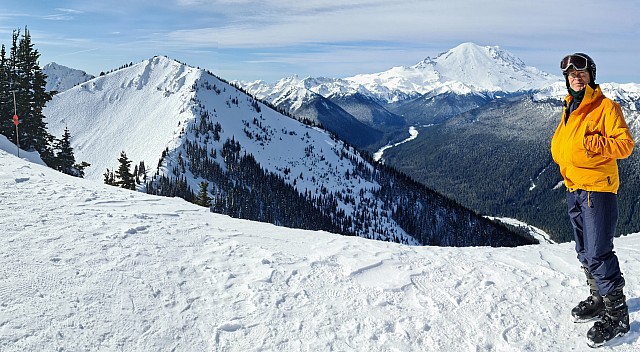 Nick on Crystal Mountain North, Mt Ranier
Photographer;&nbsp;Simon
2025-02-26&nbsp;10.19.55;&nbsp;Metadata time: '2025 Feb 26 10:19'
Original size:&nbsp;12,096 x 6,657; 8,450 kB;&nbsp;stitch
Filename: 2025-02-26 10.19.55 S20+ Simon - Nick on Crystal Mountain North, Mt Ranier_stitch.jpg