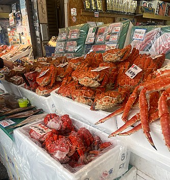 Produce at the Nijo Fish Market
Photographer;&nbsp;Pauline
2026-01-31&nbsp;12.21.29;&nbsp;Metadata time: '2026 Jan 31 16:21'
Original size:&nbsp;3,024 x 3,196; 6,162 kB;&nbsp;cr
Filename: 2026-01-31 12.21.29 IMG_4440 Pauline - produce at the Nijo Fish Market_cr.jpg