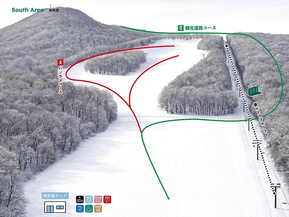 Sapporo Moiwayama img_facilities_South Area.jpg: 2017x1521, 300k (2026 Mar 30 17:55)