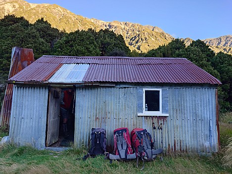 Our packs ready to leave Urquarhart's Hut
Photographer;&nbsp;Simon
2026-03-06&nbsp;08.48.38158;&nbsp;Metadata time: '2026 Mar 06 08:48'
Original size:&nbsp;8,000 x 6,000; 11,590 kB
Filename: 2026-03-06 08.48.38158 Xpr1VII Simon - Our packs ready to leave Urquarhart's Hut.jpeg